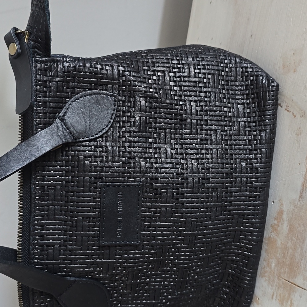 Parker Thach Small Charlie In Leather Black Basketweave - Picture 5 of 15